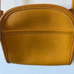 Vintage Coach 9017 Abbie Yellow Leather Crossbody Handbag Made In Usa 1997